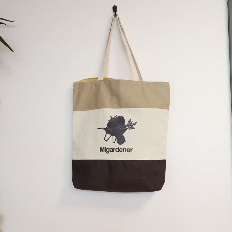 MIgardener Tri-color Cotton Tote