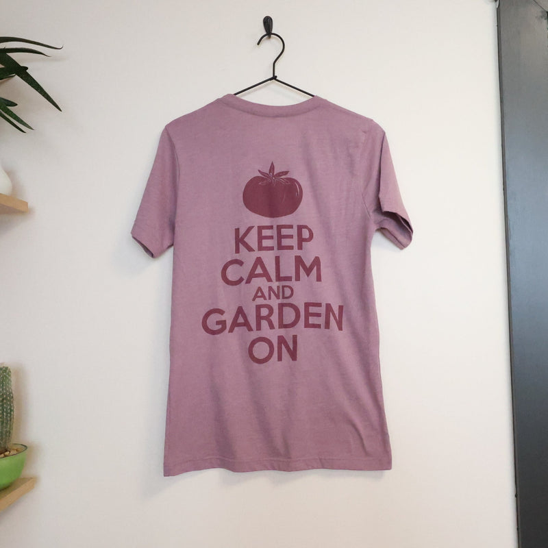 MIgardener Keep Calm and Garden On T-Shirt - Asst. Colors