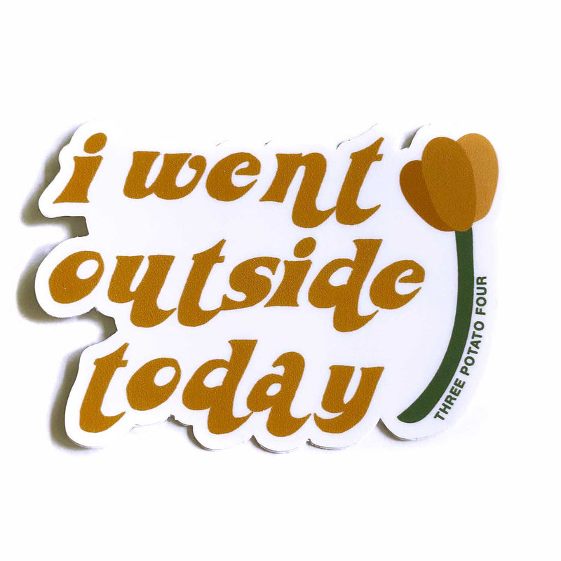 I Went Outside Today Sticker