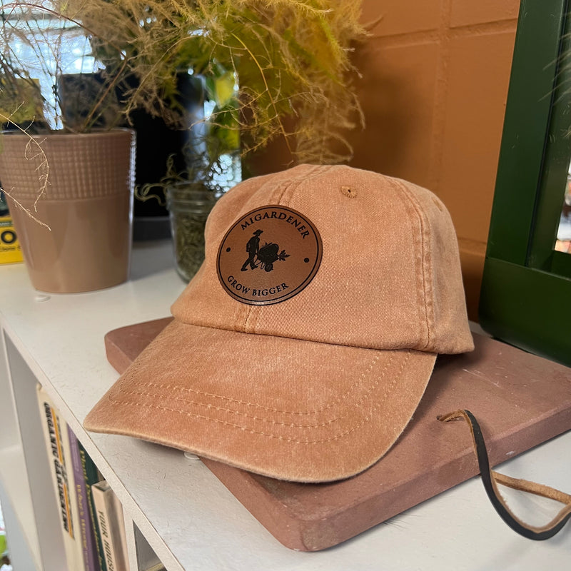 MIgardener Leather Patch Hat