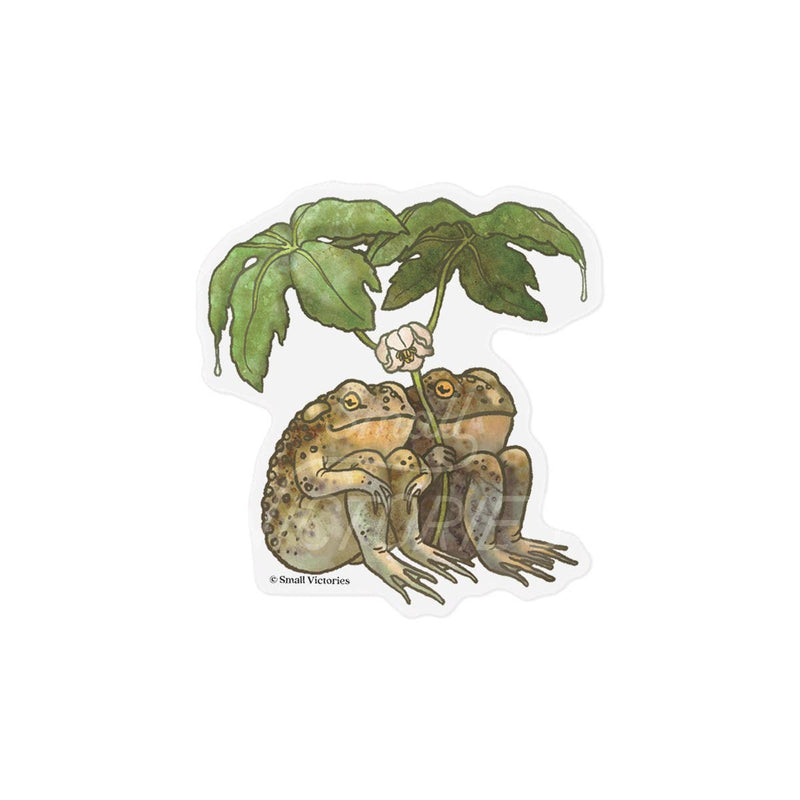 Eco-Sticker: Two Toads