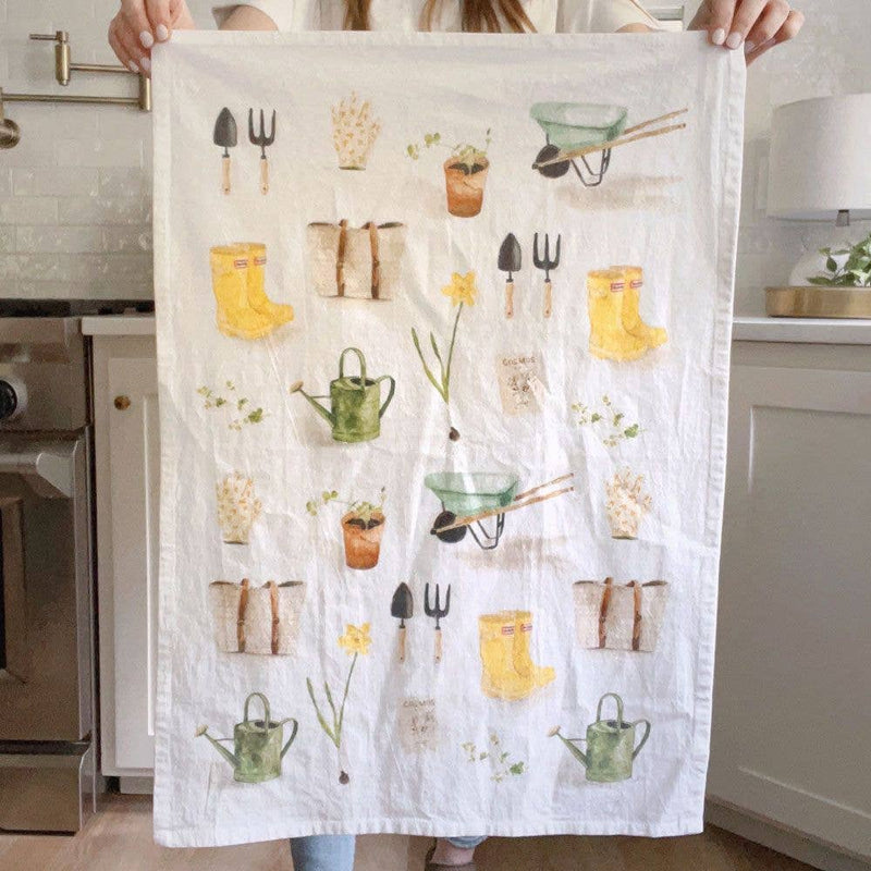 gardening tea towel