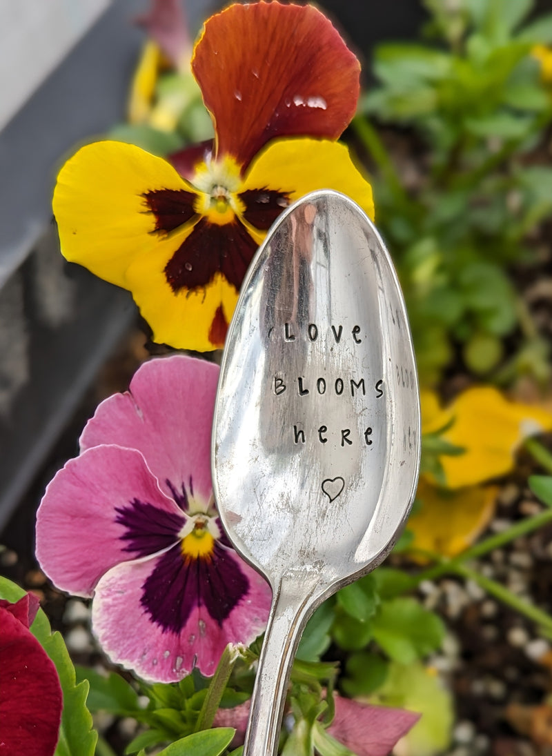 Metal Tablespoon Plant Markers