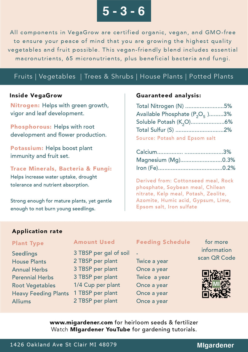 VegaGrow - Veganic Fertilizer