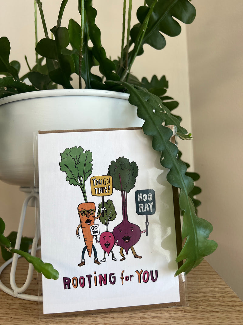 Rooting for You Greeting Card