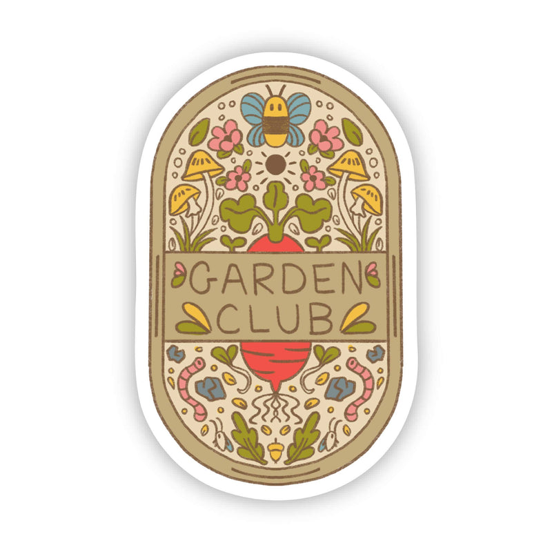 "Garden Club" Plaque Sticker