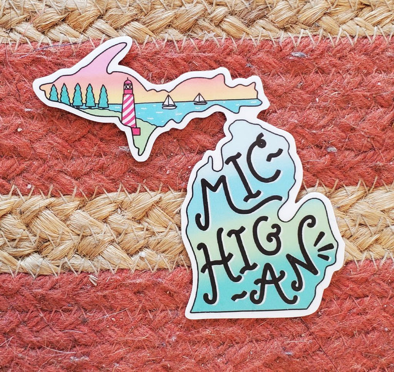 Michigan Lighthouse Sticker